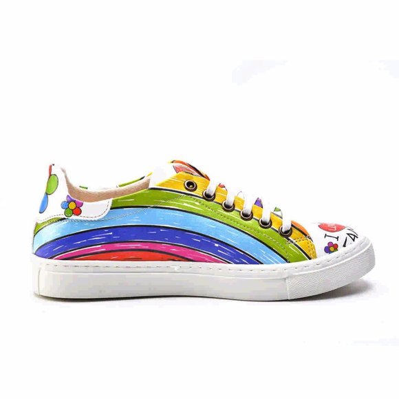 Rainbow Slip on Sneakers - Neefs Line of Goby Shoes - Picture 4 of 5
